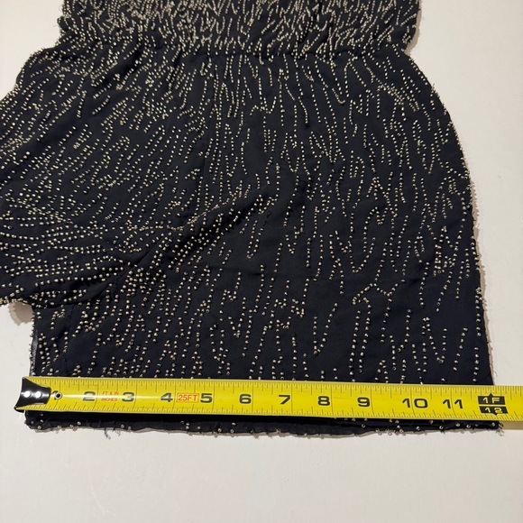 Alice + Olivia Black Beaded Flapper Jazz Romper Jumpsuit Dress Womens Size Small - Picture 12 of 16